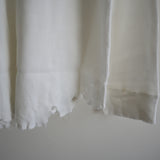 ANCELLM DAMAGE WAFFLE CREW LS  WHITE