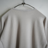 ANCELLM DAMAGE WAFFLE CREW LS  GREIGE