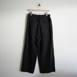 ANCELLM TUCK SWEAT PANTS BLK