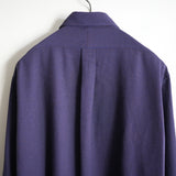 ULTERIOR RAYON LINEN CHECK SHIRT BLUE
