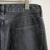 ULTERIOR WASHED SELVEDGE BLACK DENIM 5P PANTS