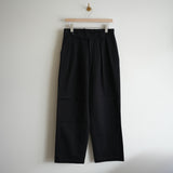 ULTERIOR WASHED VINTAGE TWILL TUCKED PANTS