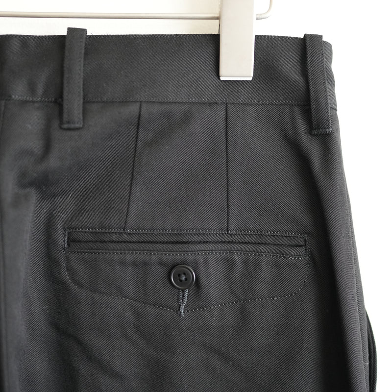 ULTERIOR WASHED VINTAGE TWILL TUCKED PANTS