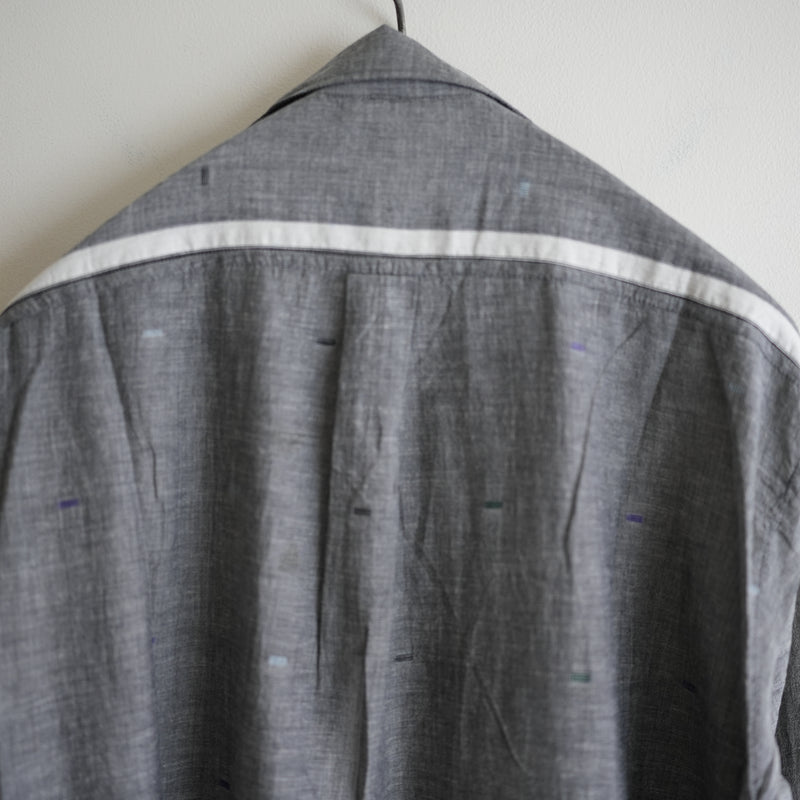 MAATEE&SONS JAMDANI OPEN COLLAR LS SHIRT