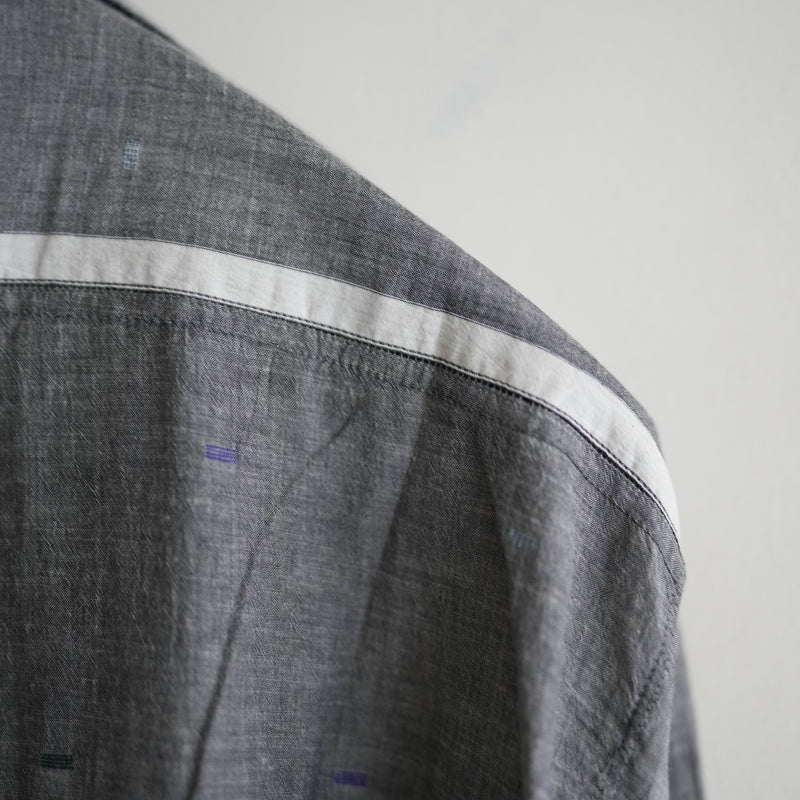 MAATEE&SONS JAMDANI OPEN COLLAR LS SHIRT