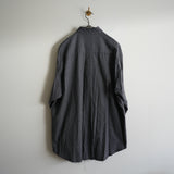 BLACKBIRD cut off collar shirt check