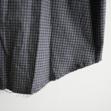 BLACKBIRD cut off collar shirt check