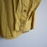 BLACKBIRD cut off collar shirt yellow