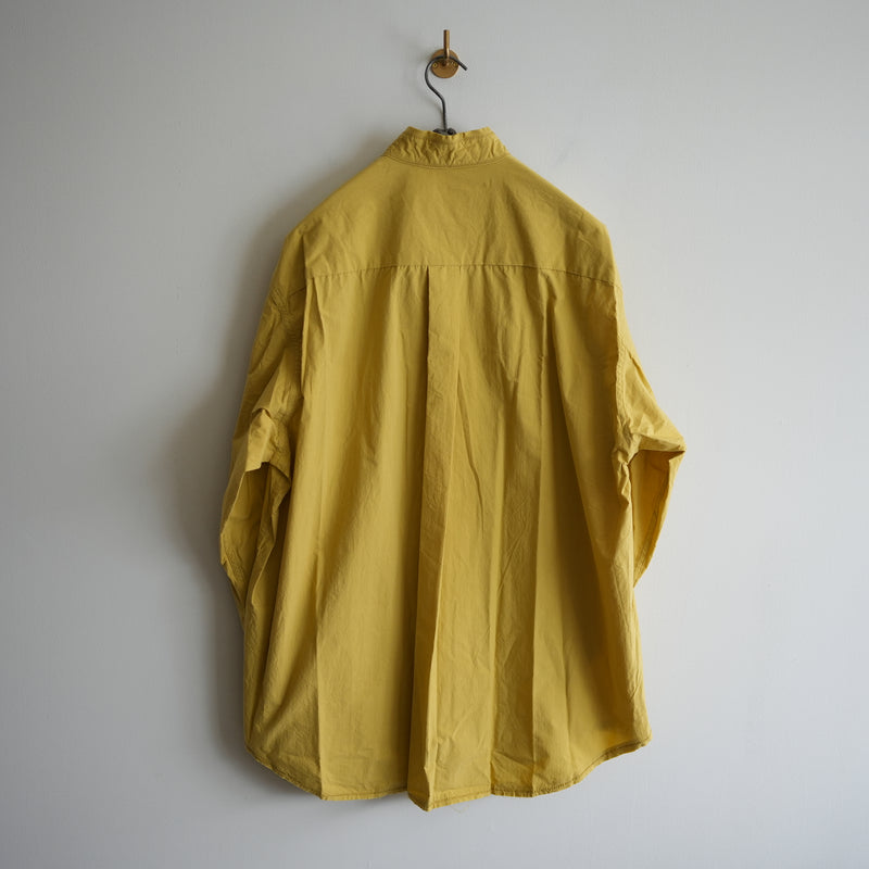 BLACKBIRD cut off collar shirt yellow