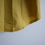 BLACKBIRD cut off collar shirt yellow