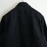 REVERBERATE Black Denim Zip Jacket