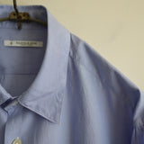 MAATEE&SONS "FAT CHARLES" SILK COTTON HAIRLINE STRIPE
