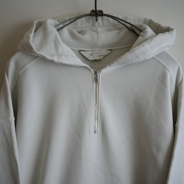 ANCELLM HALF ZIP HOODIE GRAY