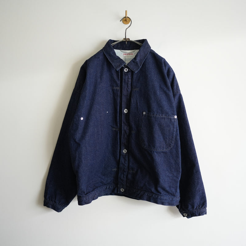 NICENESS 14oz DENIM TRUCKER JACKET "I.MCCREADY"
