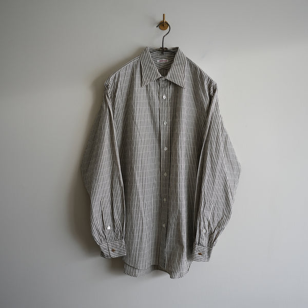 NICENESS DOBBY STRIPE REGULAR COLLAR DRESS SHIRT "CLEMENT"