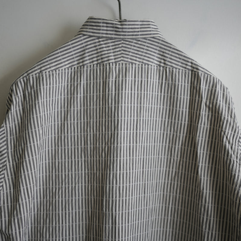 NICENESS DOBBY STRIPE REGULAR COLLAR DRESS SHIRT "CLEMENT"