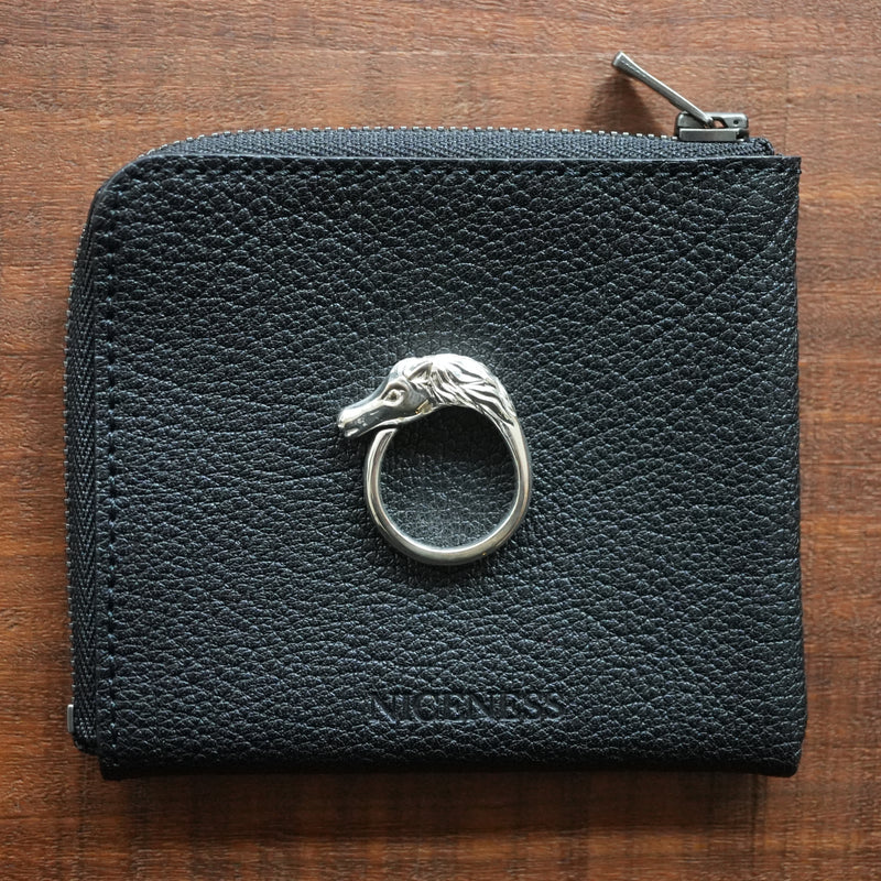 NICENESS NN HORSE SILVER RING "AMON"