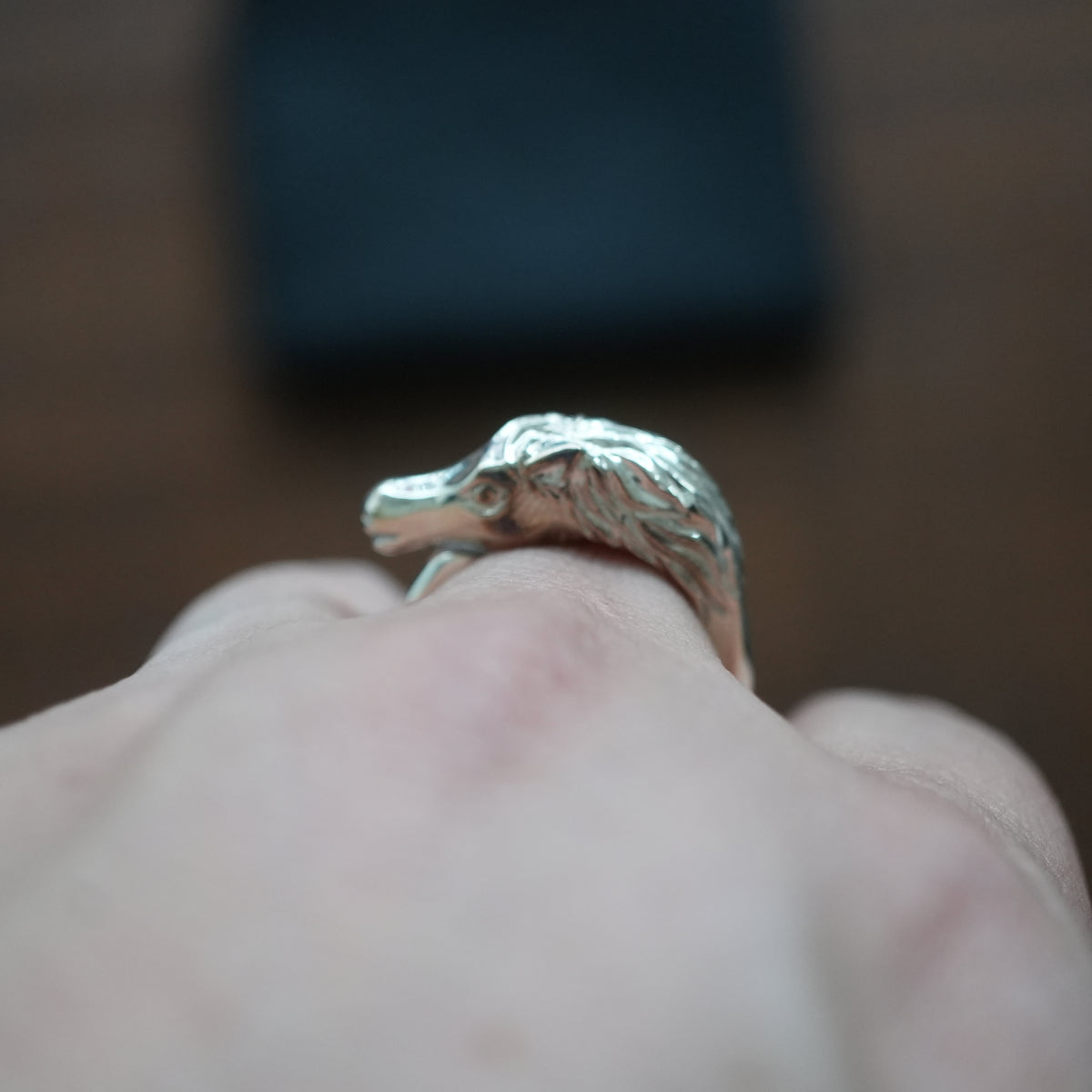 NICENESS NN HORSE SILVER RING "AMON"