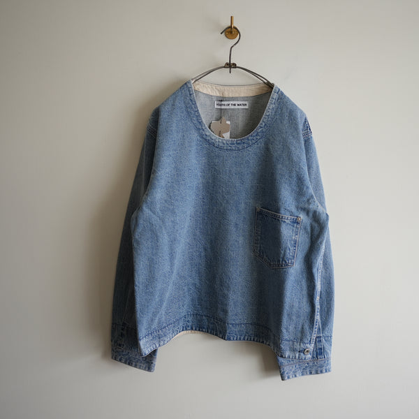 YOUTH OF THE WATER WASHED DENIM PULLOVER JACKET