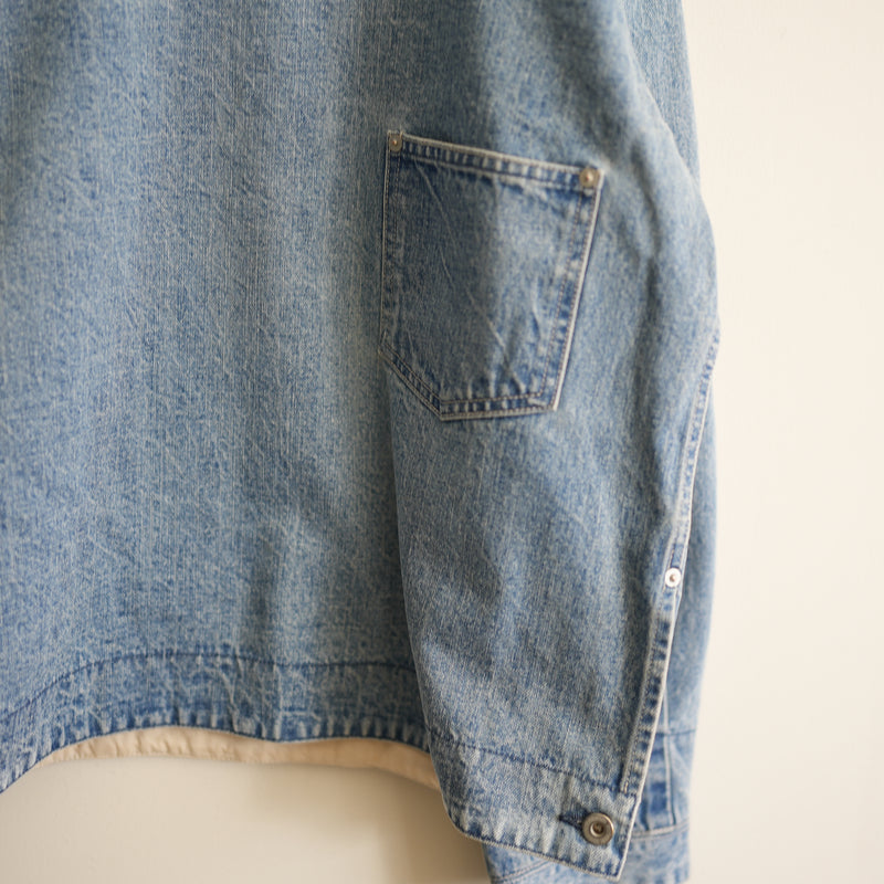 YOUTH OF THE WATER WASHED DENIM PULLOVER JACKET