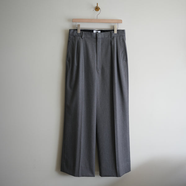 REVERBERATE FINE WOOL WIDE SUIT TROUSERS