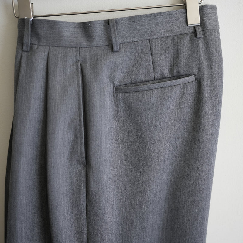REVERBERATE FINE WOOL WIDE SUIT TROUSERS