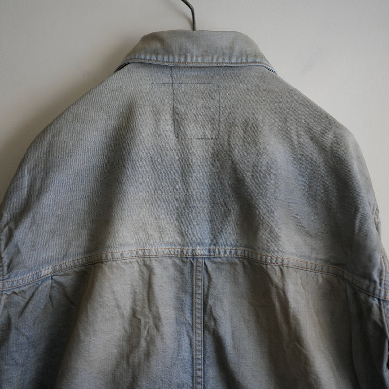 ANCELLM AIGING DENIM JACKET INDIGO