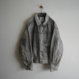 ANCELLM AIGING DENIM JACKET TYPE-01 BLACK