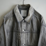 ANCELLM AIGING DENIM JACKET TYPE-01 BLACK