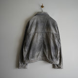ANCELLM AIGING DENIM JACKET BLACK