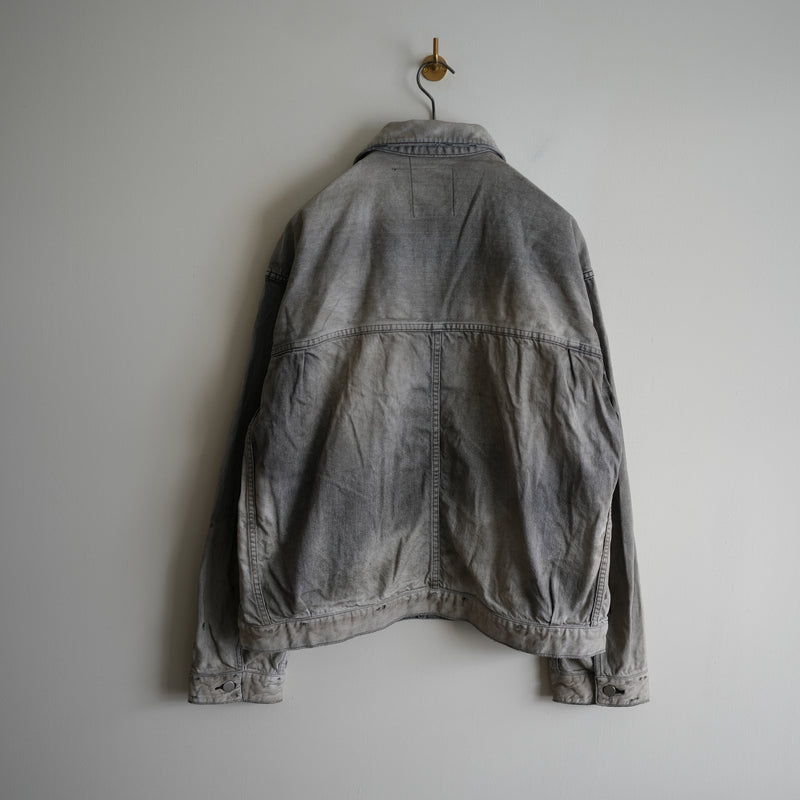 ANCELLM AIGING DENIM JACKET BLACK
