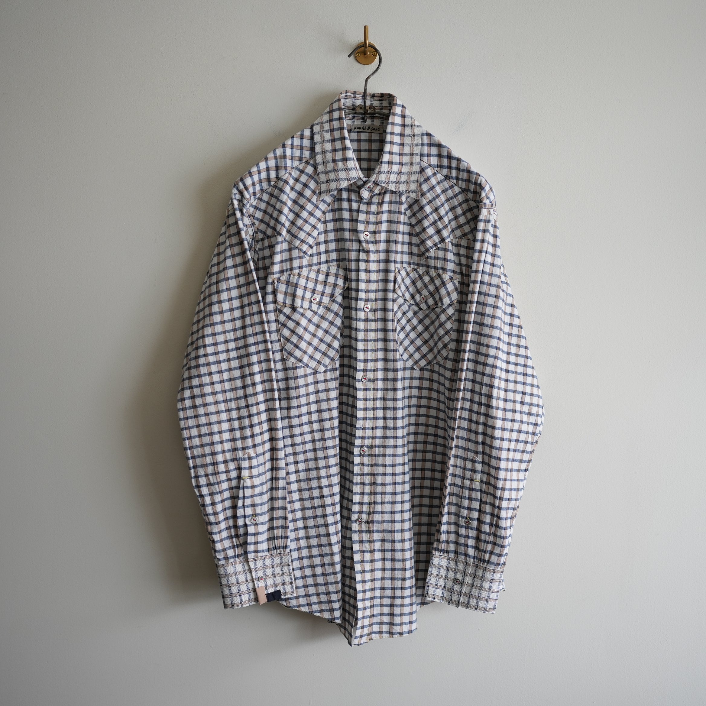 トップス MAATEE&SONS GUPTA KHADI COTTON SHIRT MAATEE&SONS KHADI COTTON GUPTA WESTERN SHIRT WHITE – RASSEMBLE