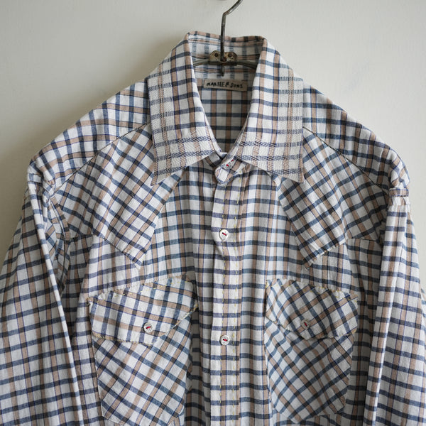 MAATEE&SONS KHADI COTTON GUPTA WESTERN SHIRT WHITE