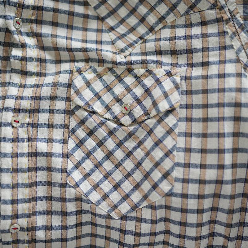 MAATEE&SONS KHADI COTTON GUPTA WESTERN SHIRT WHITE