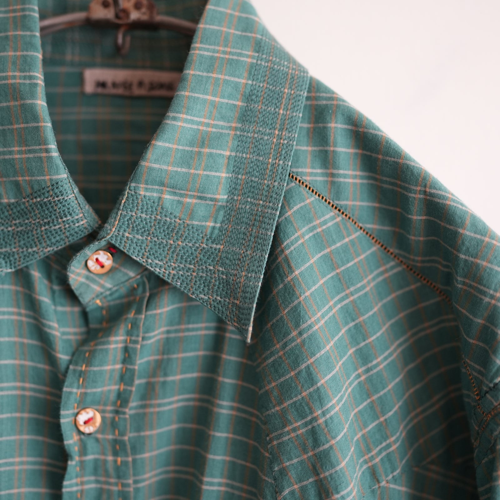 MAATEE&SONS KHADI COTTON GUPTA WESTERN SHIRT GREEN – RASSEMBLE