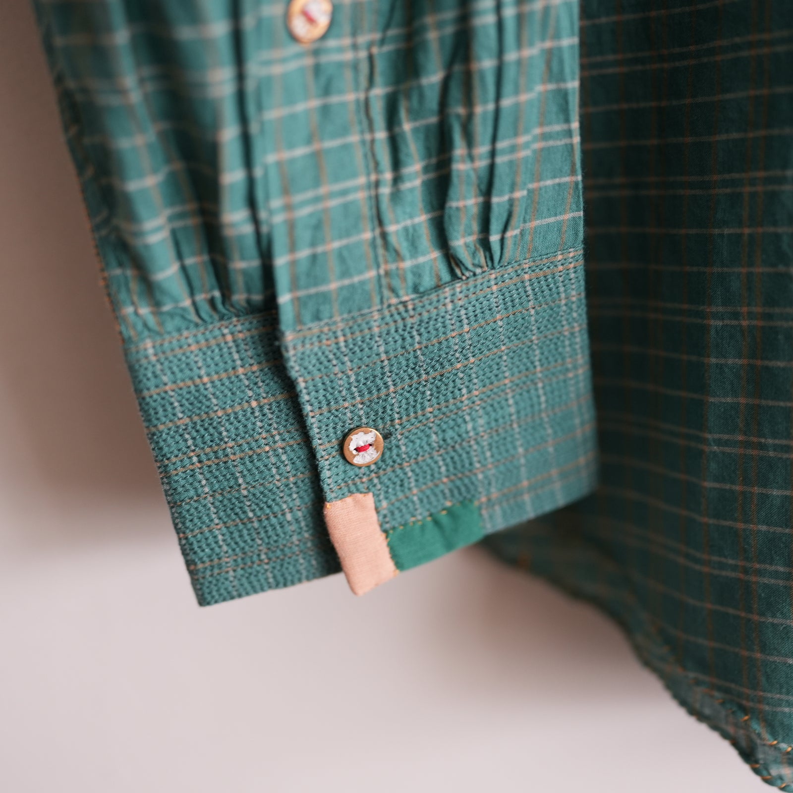 MAATEE&SONS KHADI COTTON GUPTA WESTERN SHIRT GREEN – RASSEMBLE