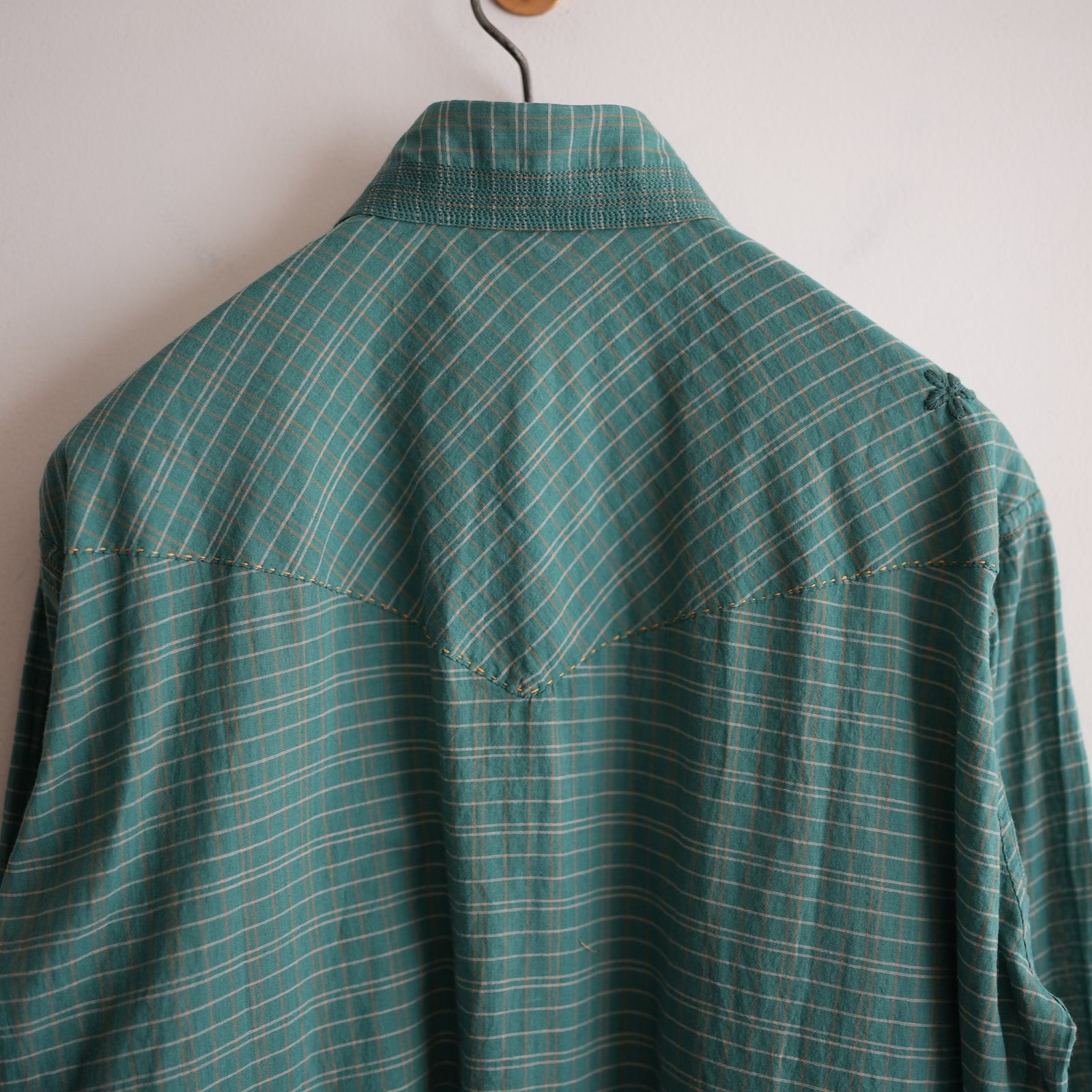 MAATEE&SONS KHADI COTTON GUPTA WESTERN SHIRT GREEN – RASSEMBLE