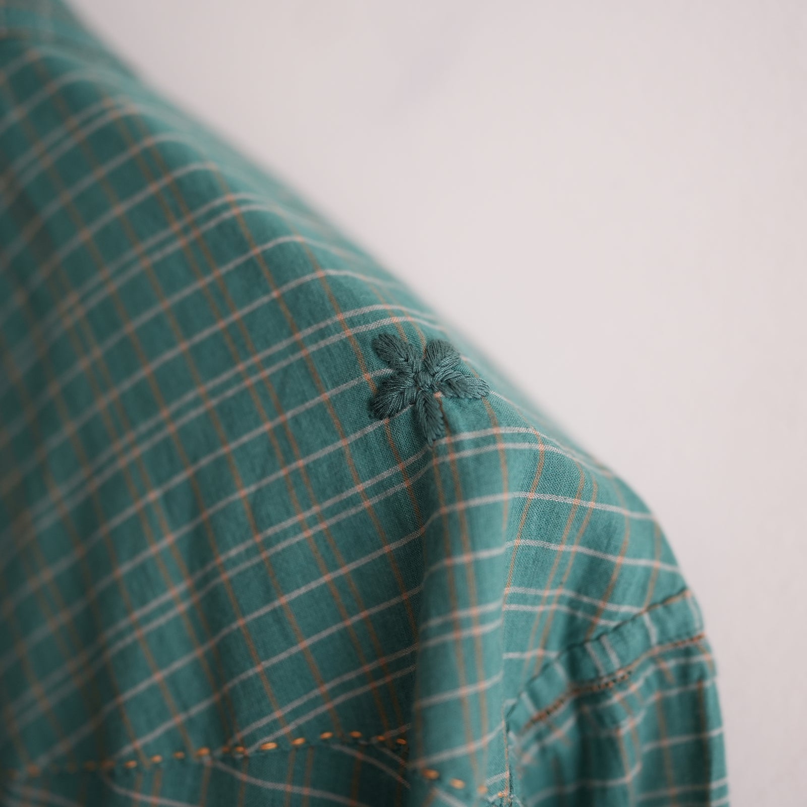トップス MAATEE&SONS GUPTA KHADI COTTON SHIRT Maatee & Sons Gupta Khadi Cotton Check Yellow – Neighbour