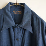 NICENESS HEATHER CHAMBRAY WORK SHIRT "S.TOMMY"