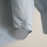 MAATEE&SONS SEA ISLAND COTTON SILK SEMI WIDE COLLAR SHIRT
