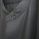 HEUGN Solid Wool Band Collar Shirt "Morris"