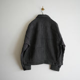 ANCELLM MELANGE WOOL WORK SHIRT BLOUSON