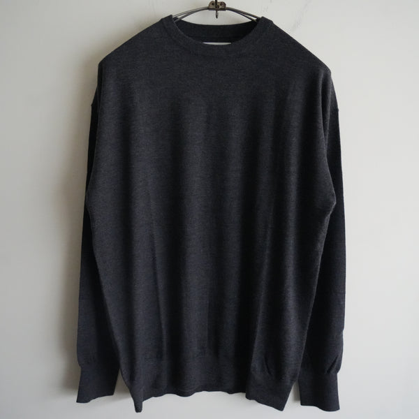 BODHI CASHMERE EXTRA LIGHT CREW NECK GRAY – RASSEMBLE