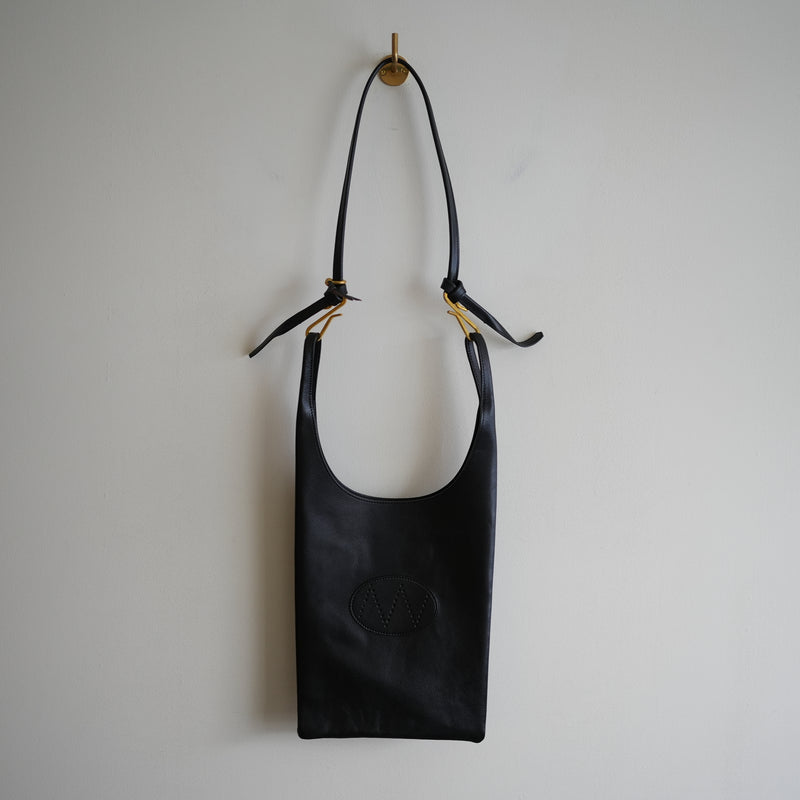 NICENESS CORE BROWN LAMB LEATHER SHOULDER BAG "U.LOWE"