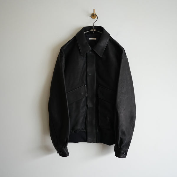 ULTERIOR CALF LEATHER FLIGHT JACKET