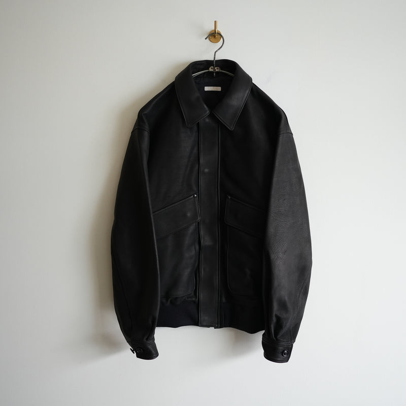 ULTERIOR CALF LEATHER FLIGHT JACKET