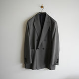 ULTERIOR MELANGE HERRINGBONE STRIPE DB JACKET