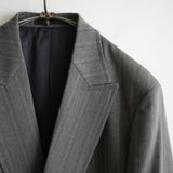ULTERIOR MELANGE HERRINGBONE STRIPE DB JACKET