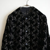 HEUGN FRENCH VELVET NO COLLAR BLOUSON "Jonas"