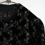 HEUGN FRENCH VELVET NO COLLAR BLOUSON "Jonas"